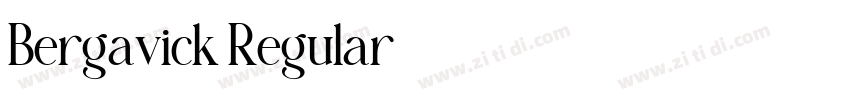 Bergavick Regular字体转换 Bergavick Regular字体转换